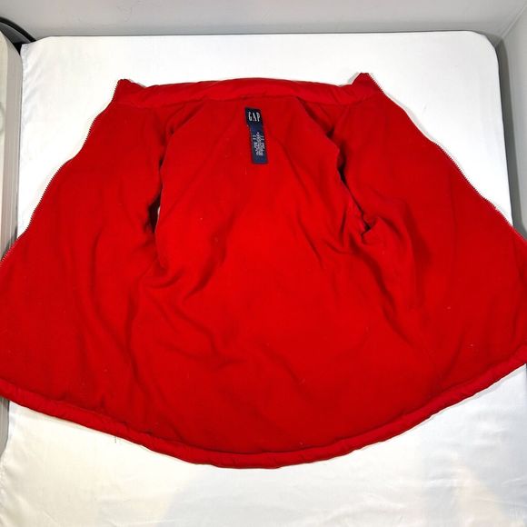 Vintage 2000s Gap Puffer Vest Women's Medium‎ Red - Picture 5 of 6